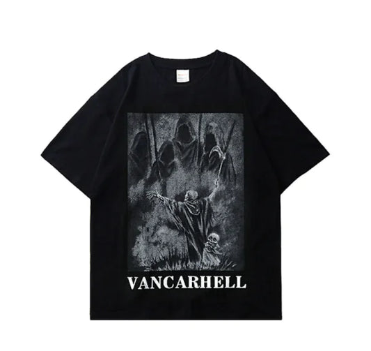 Oversized Skull Graphic T-Shirt
